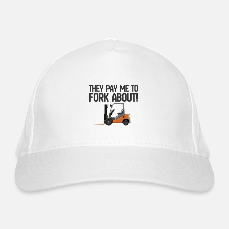 Forklift They Pay Me To Fork About Organic Baseball Cap
