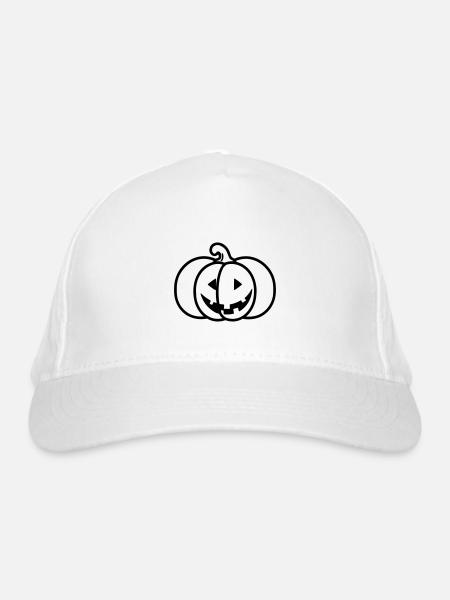 citrouille - Casquette classique bio - blanc - Devant
