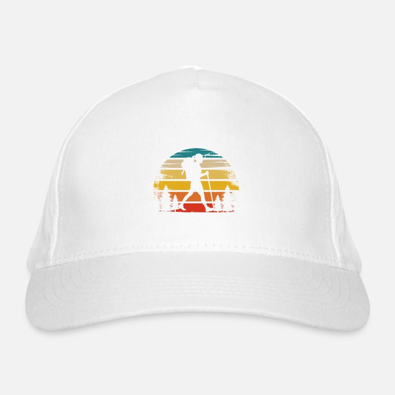 Retro Sun and Hiking - (2) Organic Baseball Cap