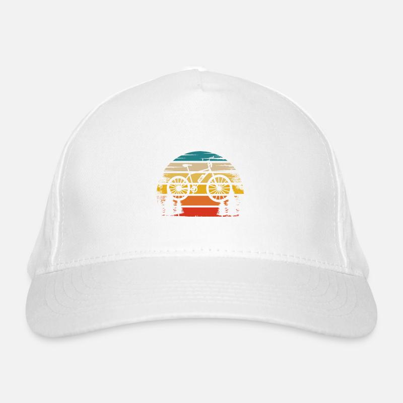 Soleil rétro et vélo électrique - Casquette classique bio