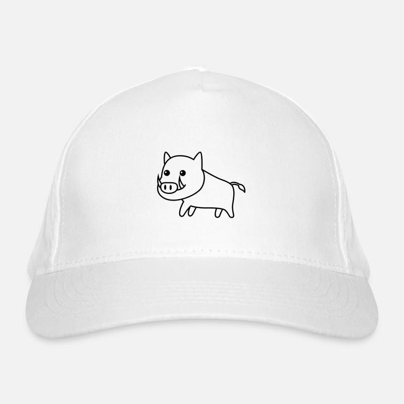 Wild Boar Comic Animal Organic Baseball Cap