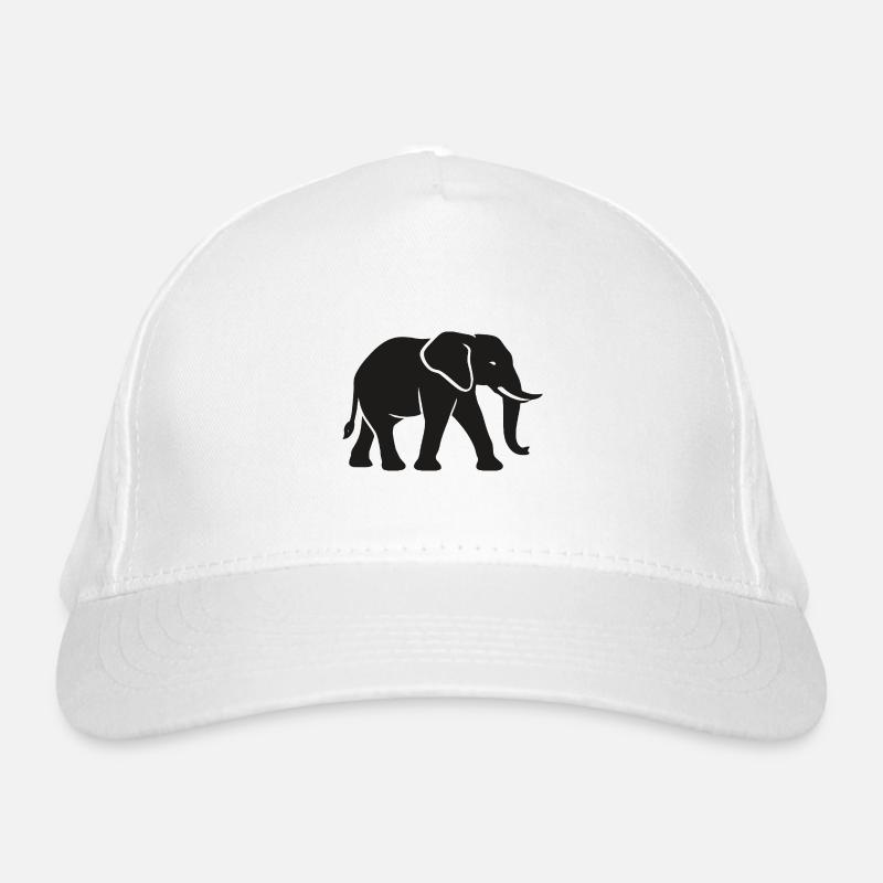 Elephant - Big Game, Tusk, Ivory Organic Baseball Cap