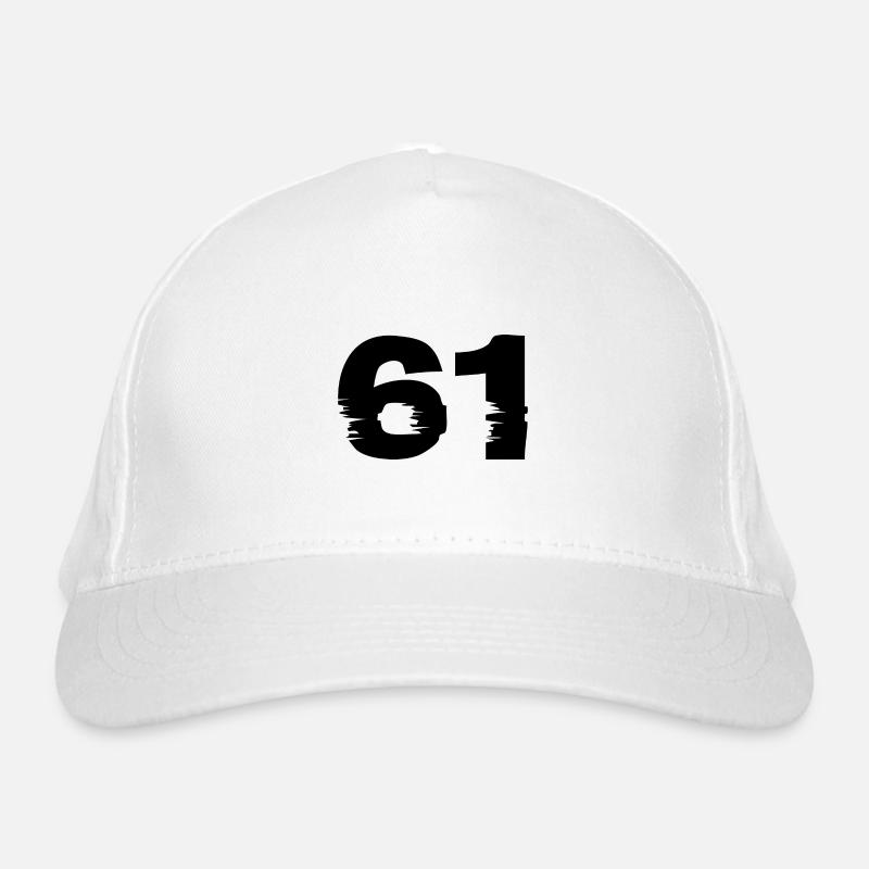 61 number Organic Baseball Cap