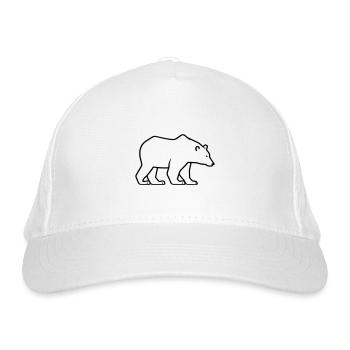 Eisbär - Bio-Baseballkappe - Weiß - Vorne