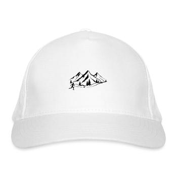 Montagne 1 et course à pied - - Casquette classique bio - blanc - Devant