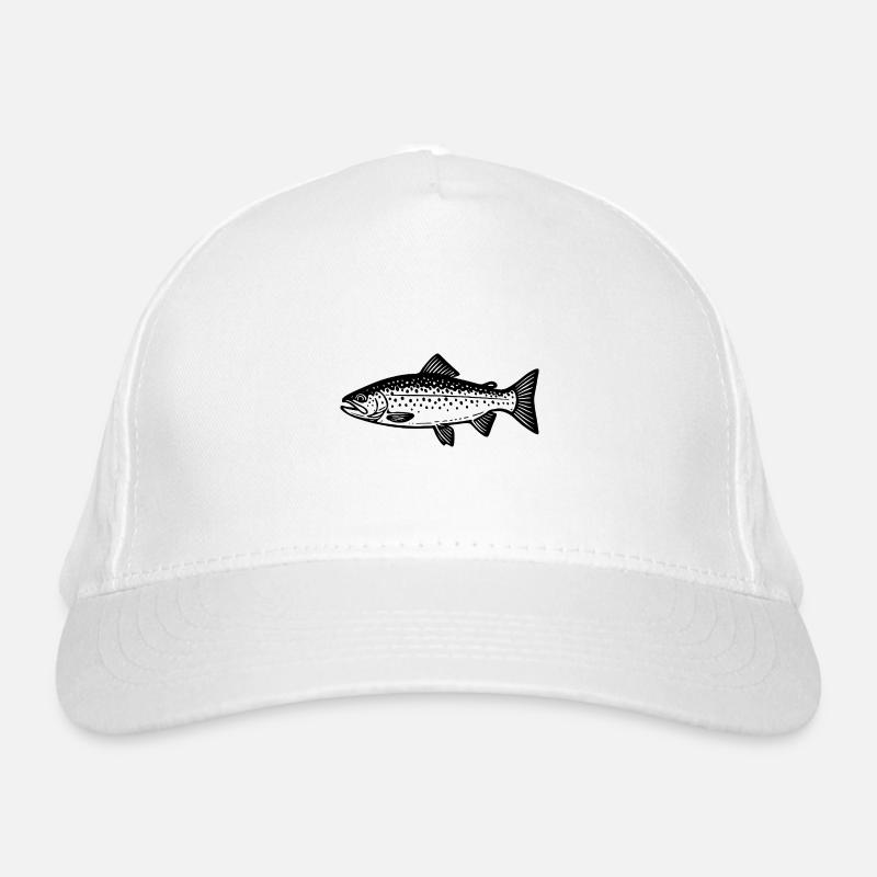 Target Fish Truite - Poisson - Cadeau de pêcheur Casquette classique bio