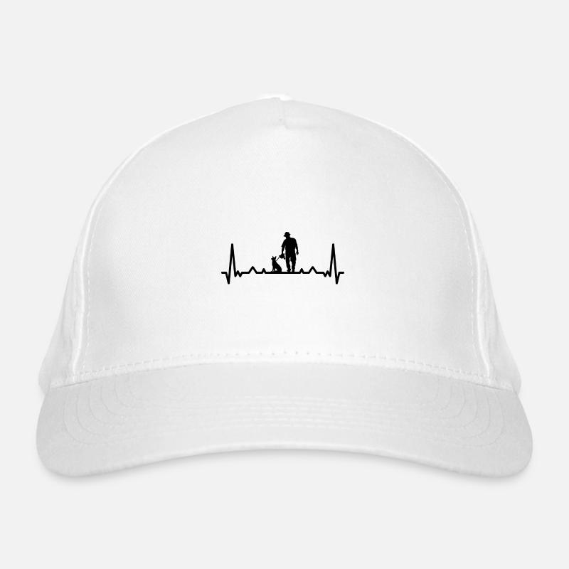 Herzschlag und Hund - (4) Bio-Baseballkappe