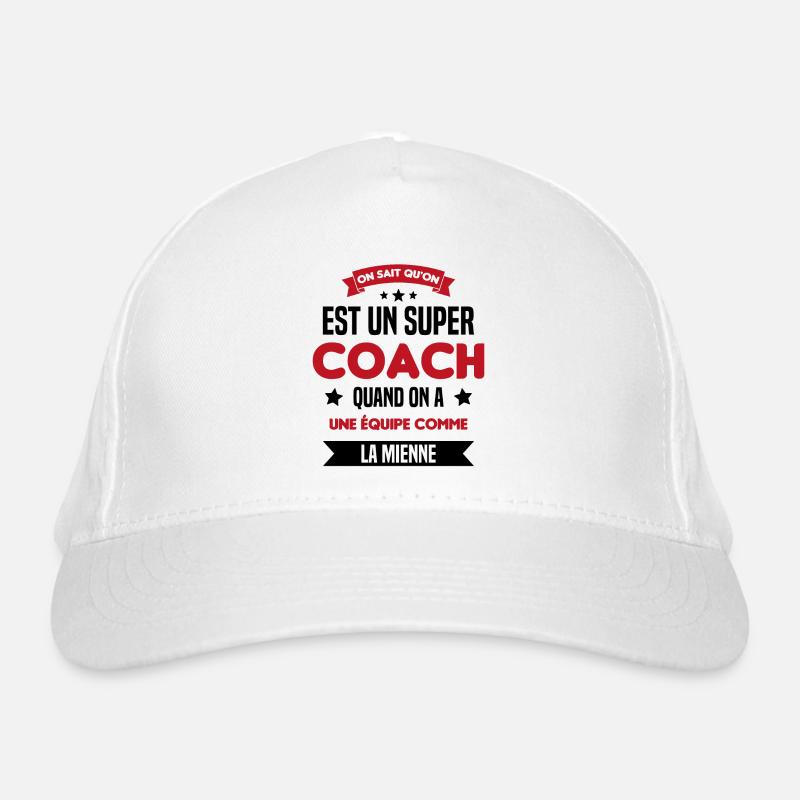 On Sait Qu'on Est Un Super Coach - Casquette classique bio - blanc