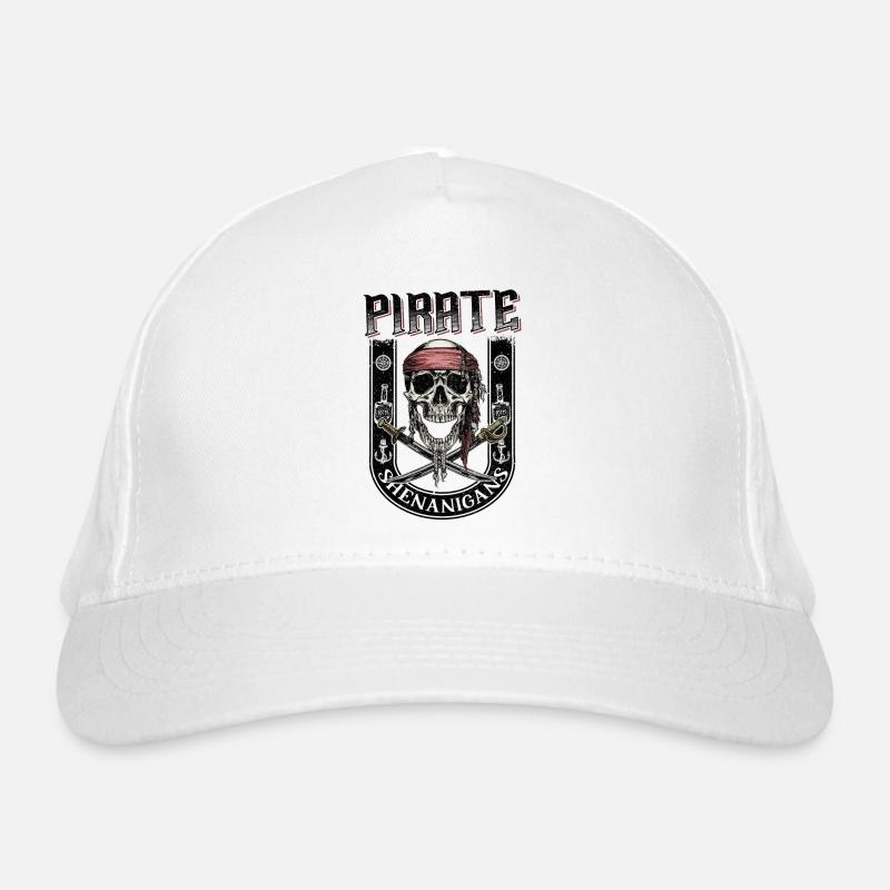 Lassen Sie die Piraten-Tricks mit dem Tattoo-Stil beginnen Bio-Baseballkappe