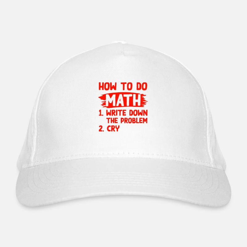 mathematics problem Organic Baseball Cap
