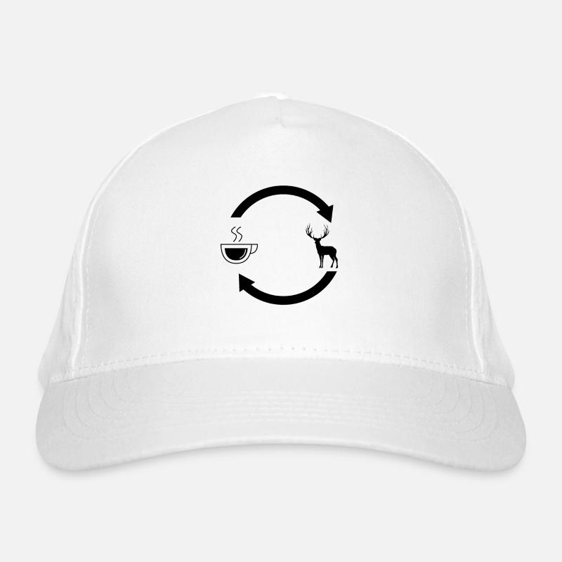 Kaffee laden Pfeile und Jagd 2 - Bio-Baseballkappe