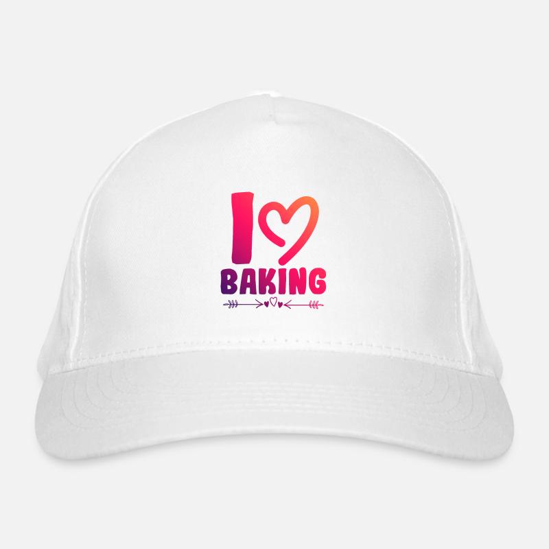 Ich liebe Backen Bio-Baseballkappe