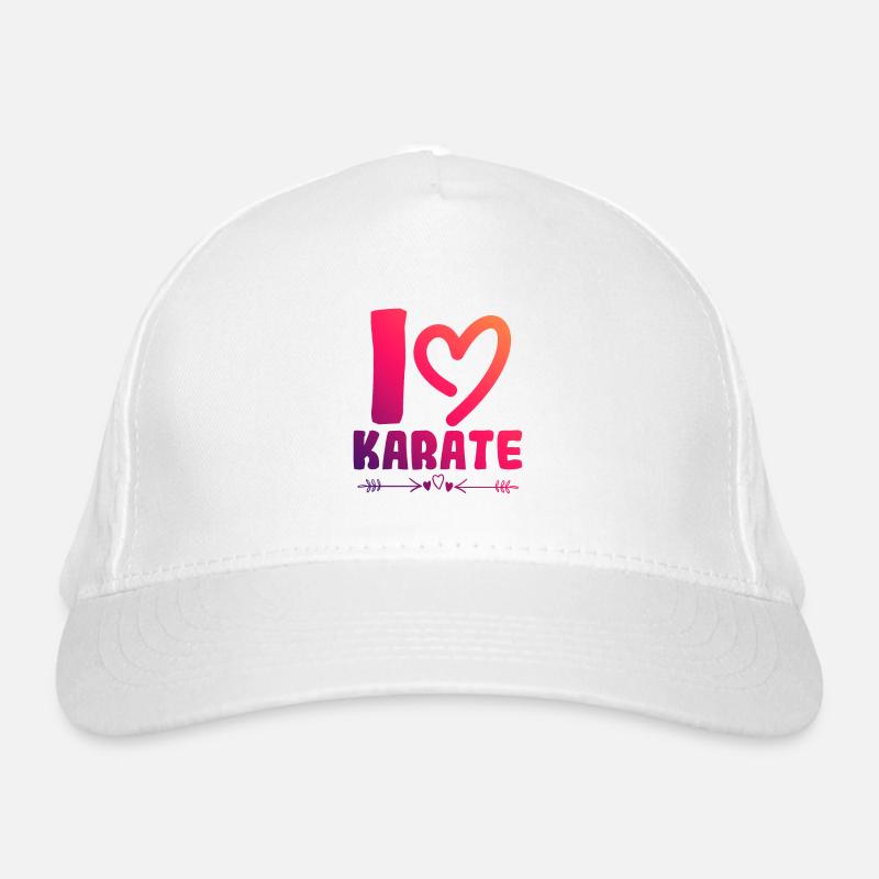 Ich liebe Karate Bio-Baseballkappe