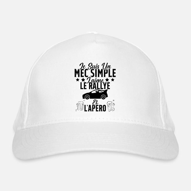 Mec Simple Rallye Apero Humour Rallye Automobile Casquette classique bio