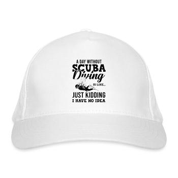 Diving scuba diving - Organic Baseball Cap - white - Front