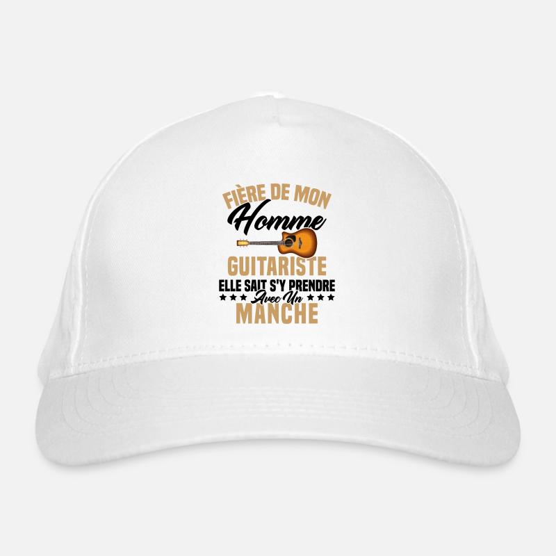 Fier de ma femme guitariste manche Casquette classique bio