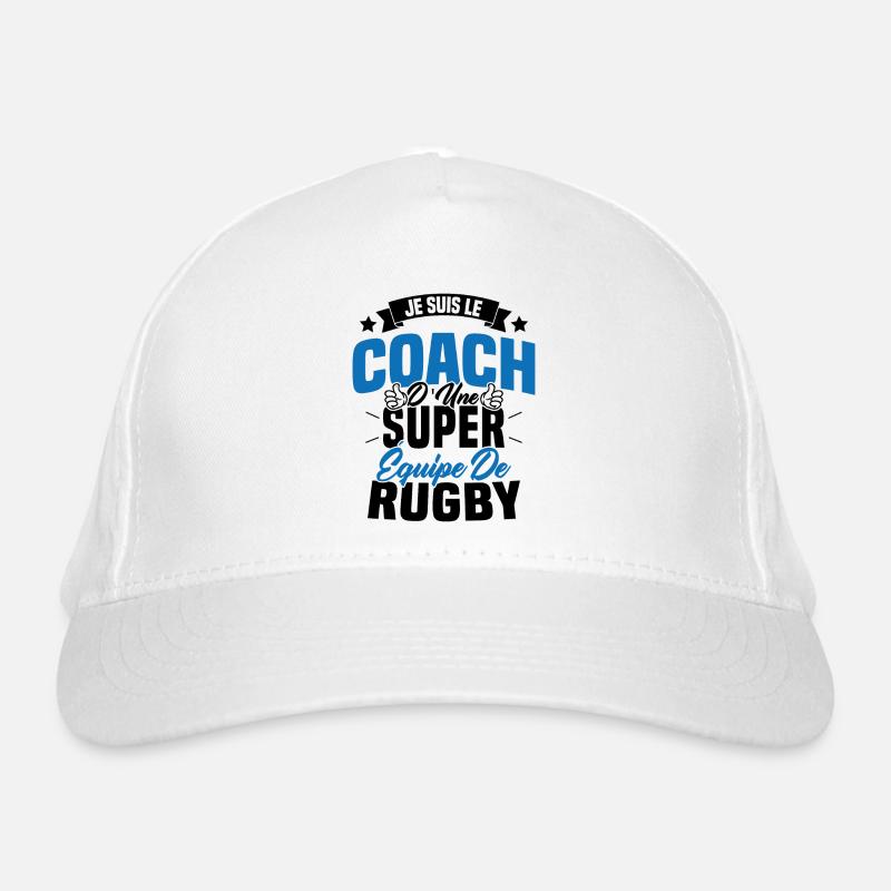Je suis le coach d'une super équipe de rugby Casquette classique bio