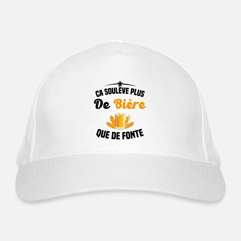 Soulève Plus De Bière Que De Fonte Casquette classique bio