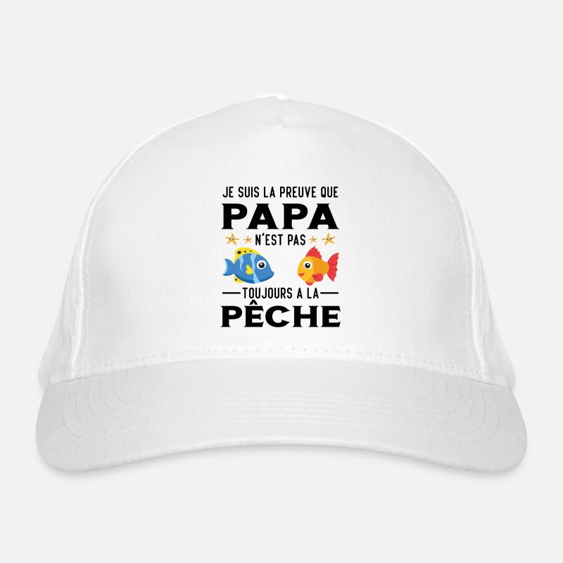 Papa Pêche Pêcheur Bébé Nourrisson Naissance Casquette classique bio