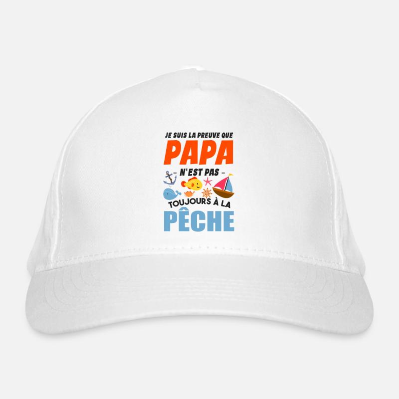 Papa Pêche Pêcheur Bébé Nourrisson Naissance Casquette classique bio
