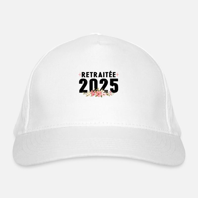 Retraitée 2025 Casquette classique bio
