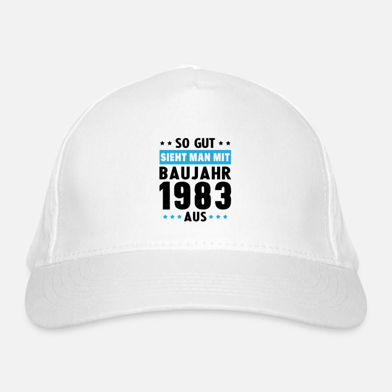 Geschenk Geburtstag 1983 Frau Mann Geschenkidee Bio-Baseballkappe