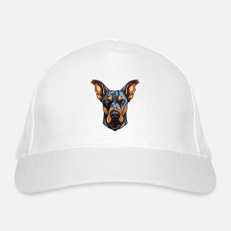 Doberman Dog Head Organic Baseball Cap