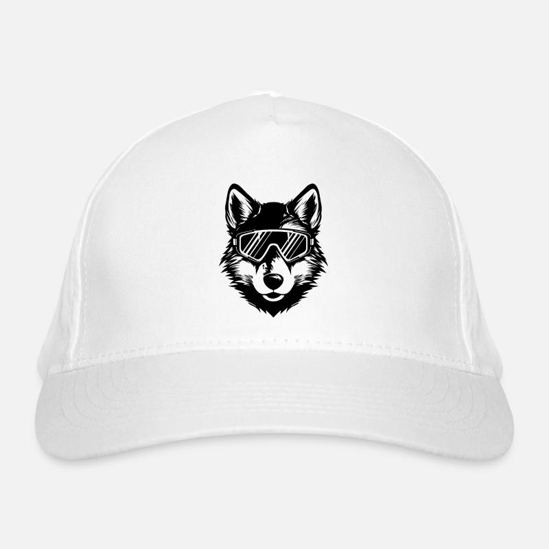 Wolf Ski Brille Bio-Baseballkappe