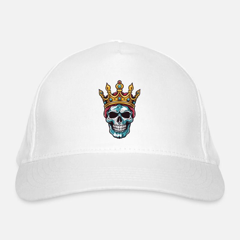 Skull King Crown Organic Baseball Cap