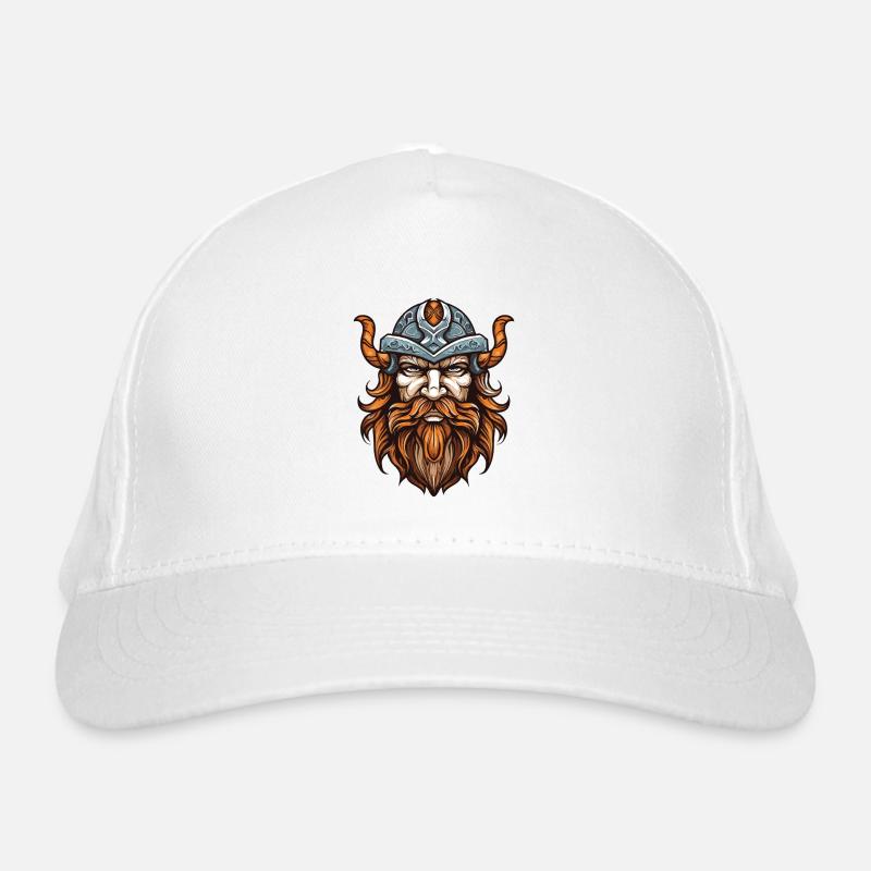 Wikinger Kopf Krieger Bio-Baseballkappe