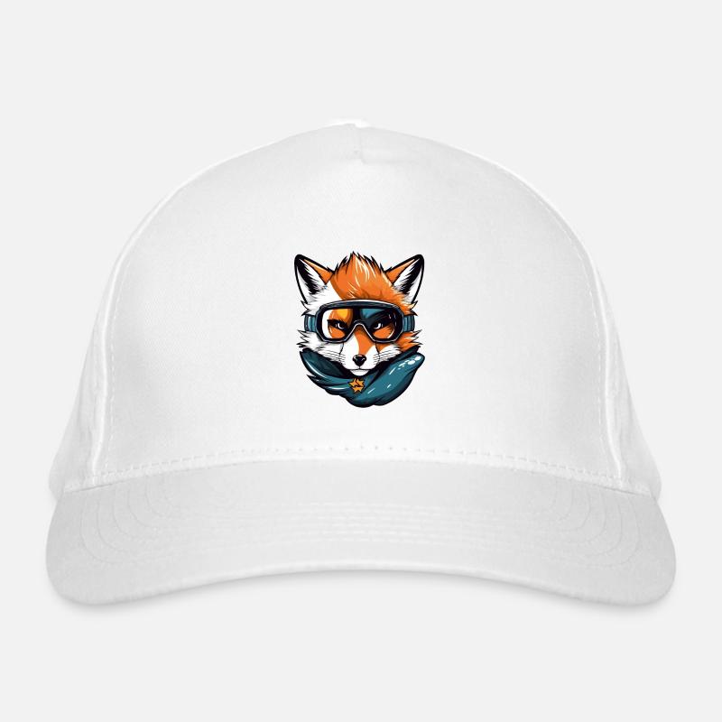 Fuchs Snowboard Ski Brille Comic Bio-Baseballkappe