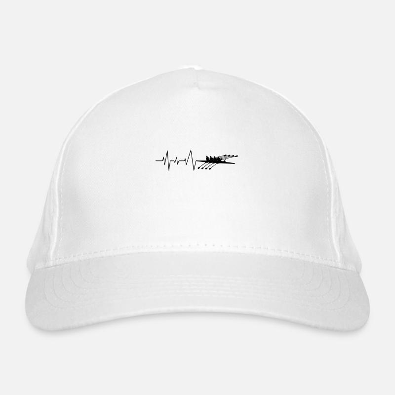 Heartbeat Rowing Rowing Gift Rowing Machine Organic Baseball Cap