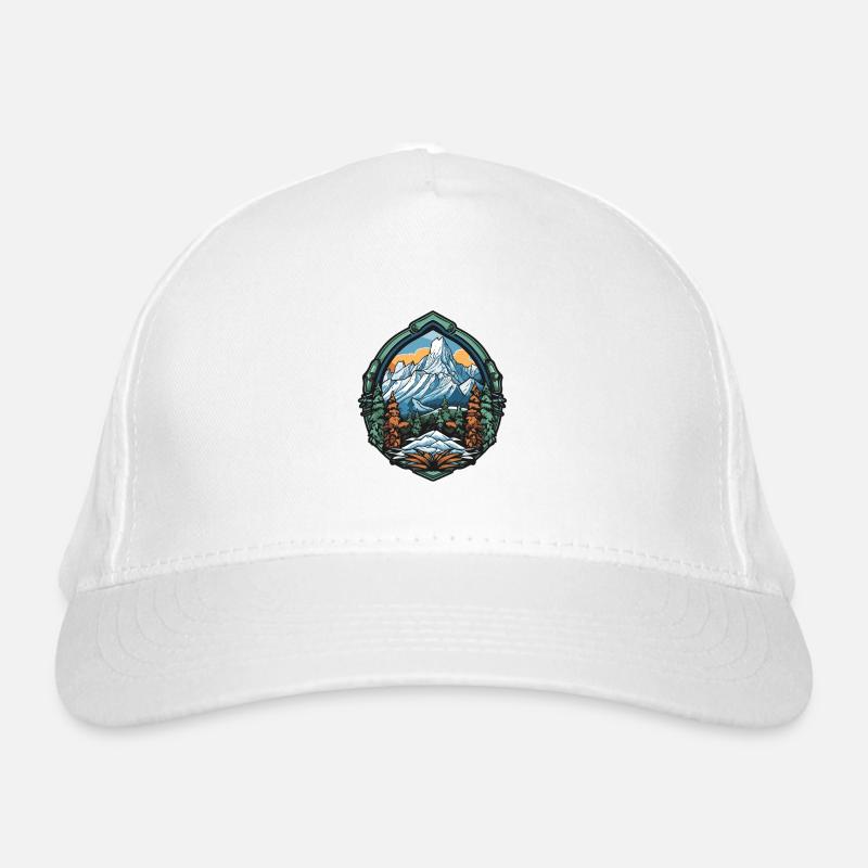 Berge Symbol Icon Wappen Bio-Baseballkappe