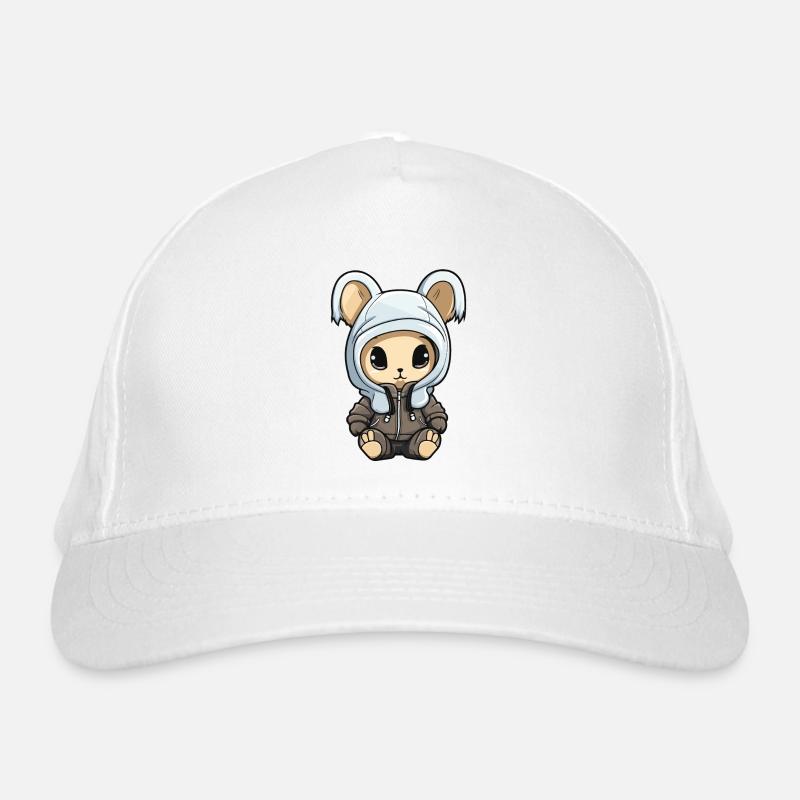 Hase Tier Baby Comic Bio-Baseballkappe