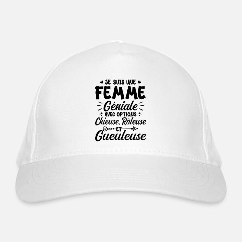 Chieuse gueuleuse grouch humorous femme géniale Organic Baseball Cap
