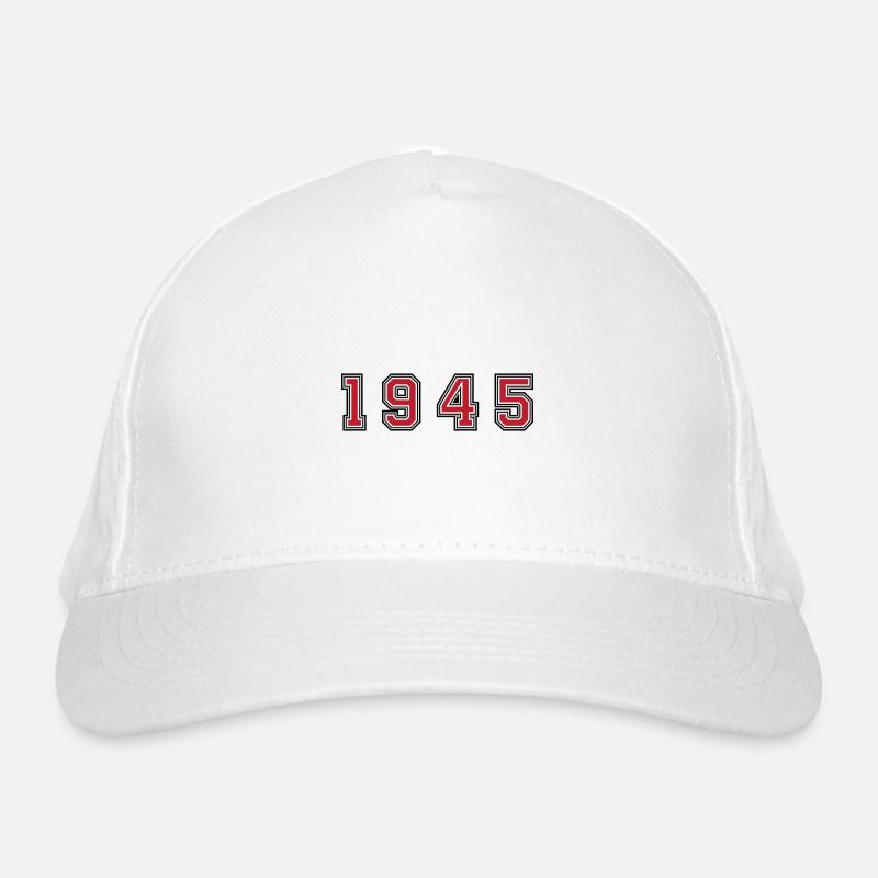 1945 year number Organic Baseball Cap