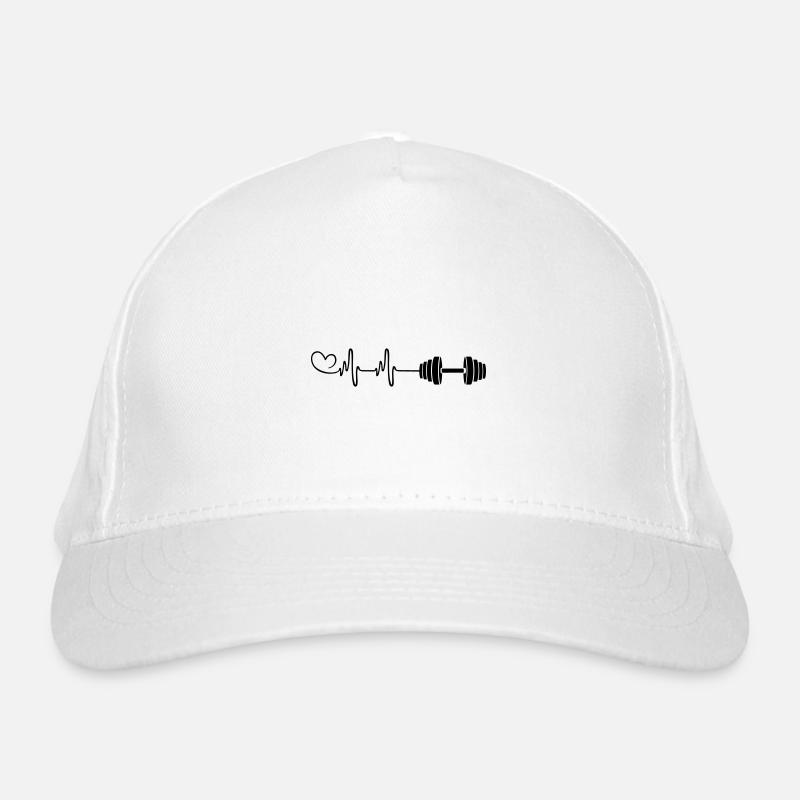 Hantel Puls Liebe Bio-Baseballkappe