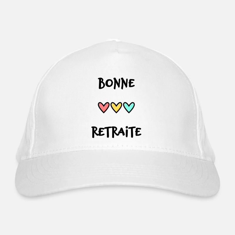 RETRAITE. RETRAITE. RETRAITEE. SENIOR. MAMIE. PAPY Casquette classique bio