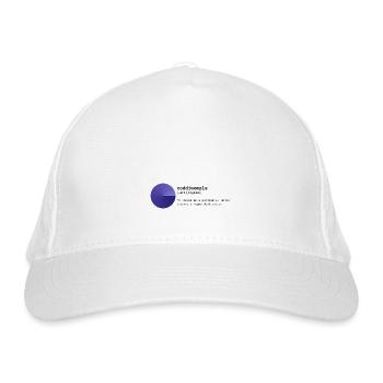 Coddiwomple - Bio-Baseballkappe - Weiß - Vorne