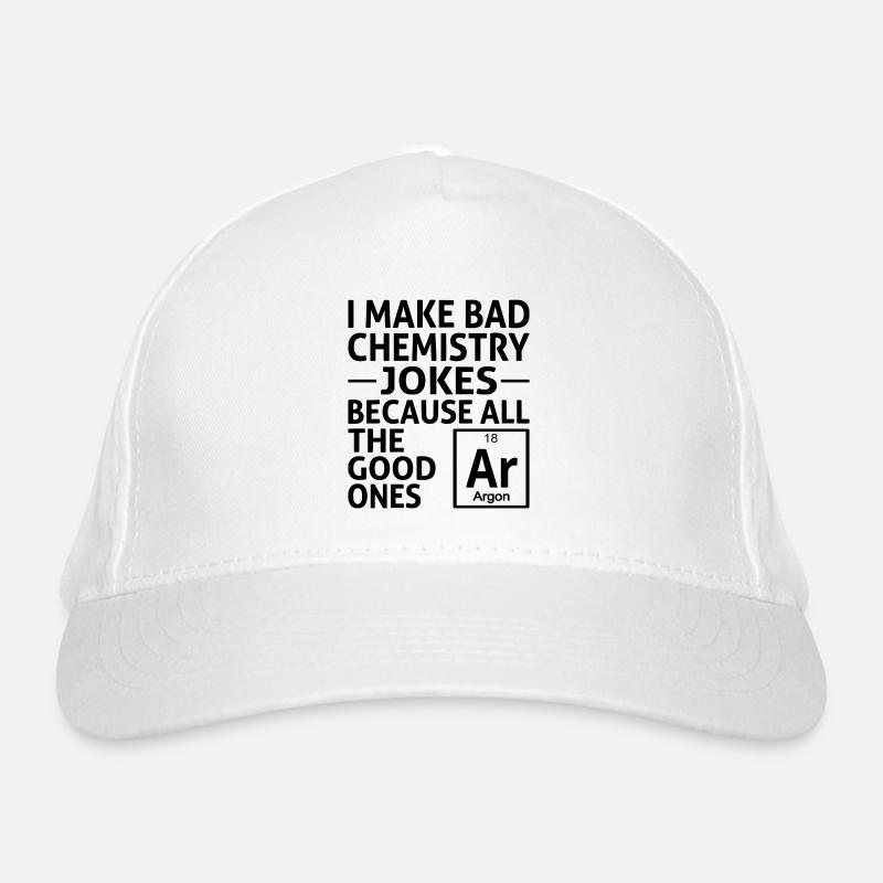 Ich mache schlechte Chemie-Witze Bio-Baseballkappe