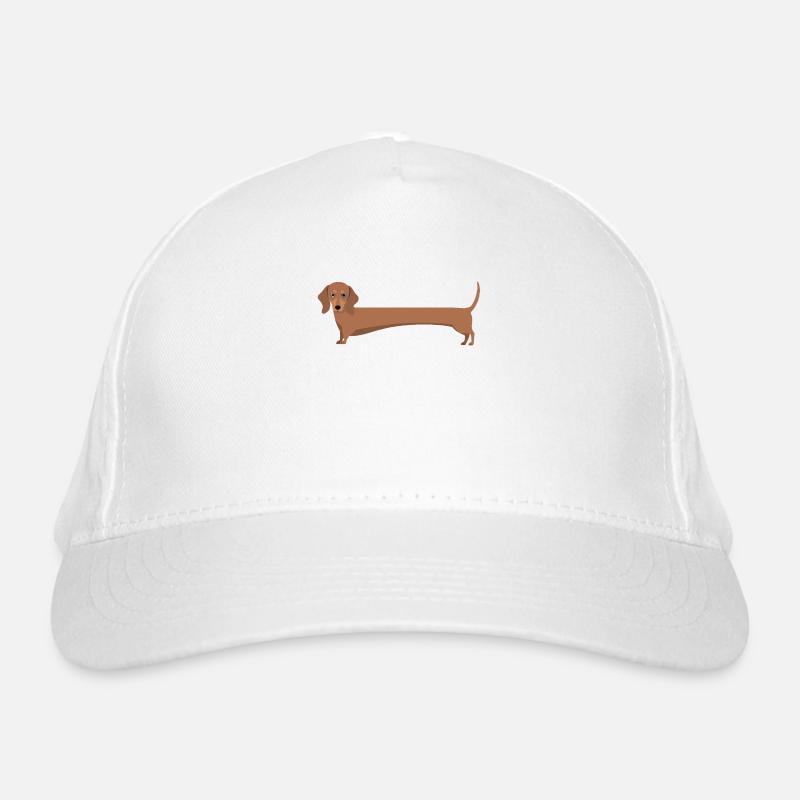 Dackel mit langem Körper Bio-Baseballkappe