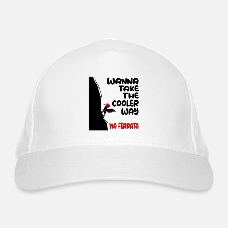 climbers via ferrata via ferrata Organic Baseball Cap
