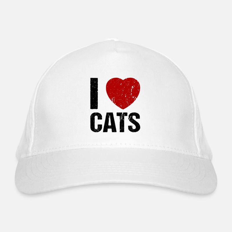 J’adore les chats Casquette classique bio
