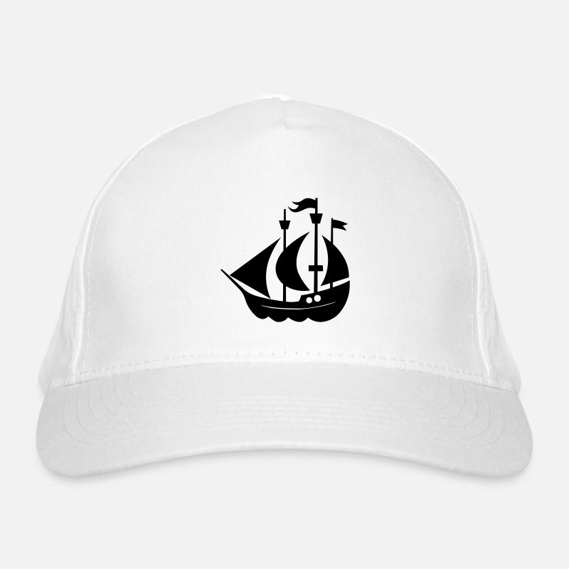 Piratenschiff Bio-Baseballkappe
