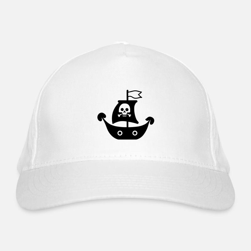 Piratenschiff Bio-Baseballkappe