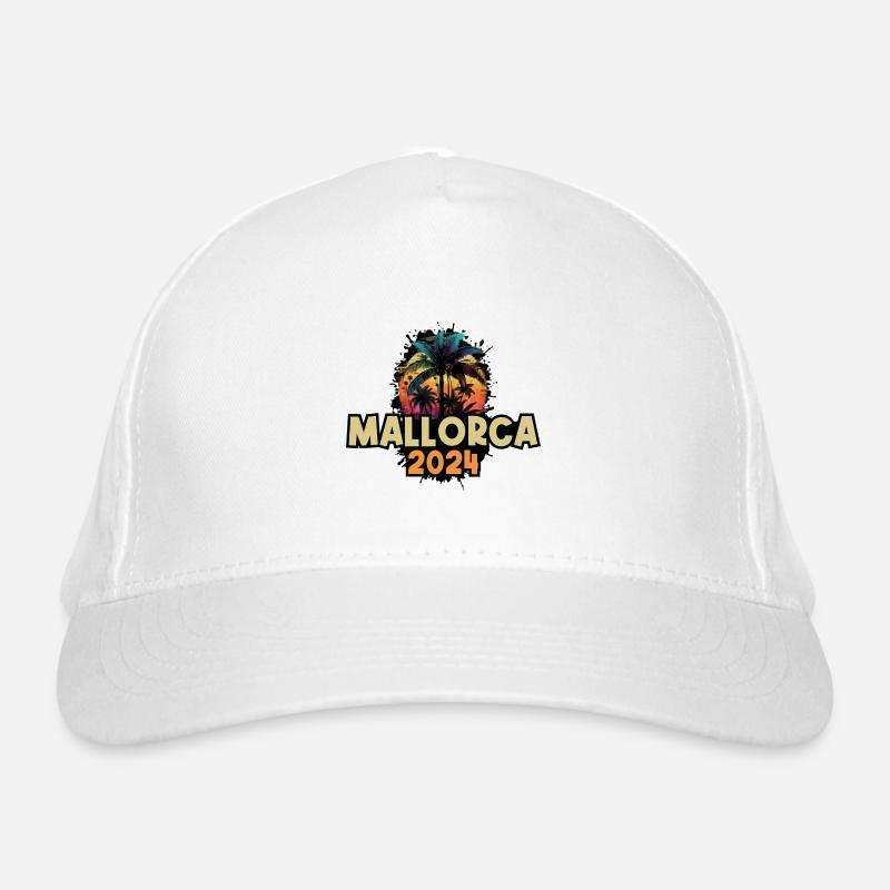 Mallorca 2024 Urlaub Spruch Bio-Baseballkappe
