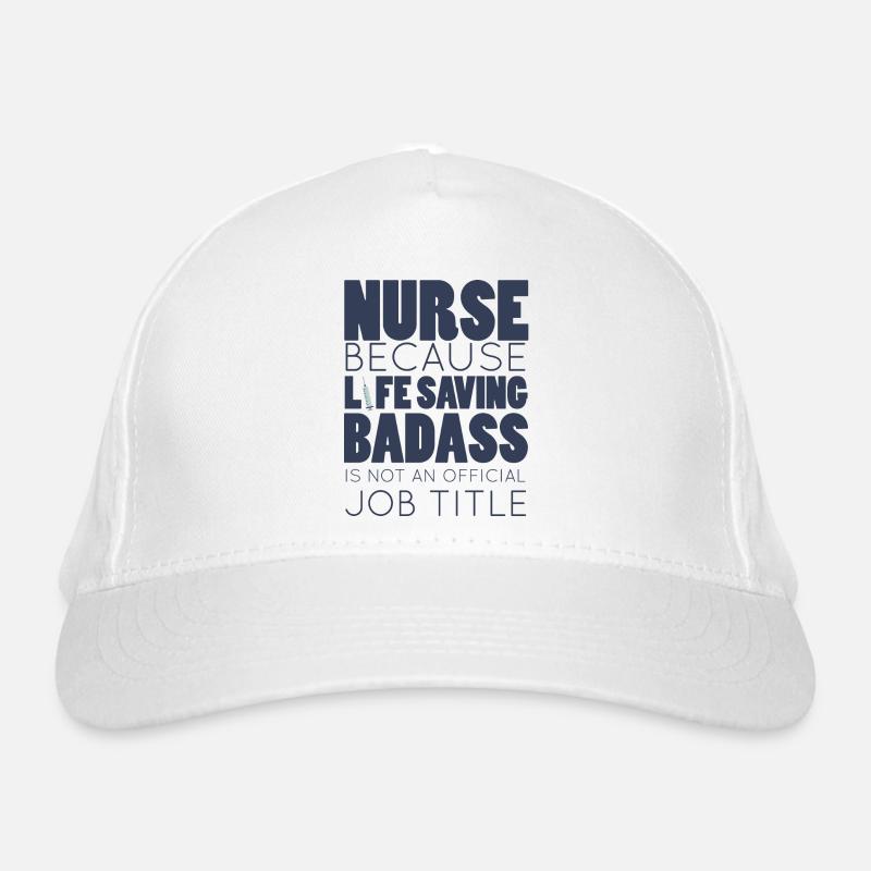 Krankenschwester: Nurse because life saving Badass Bio-Baseballkappe