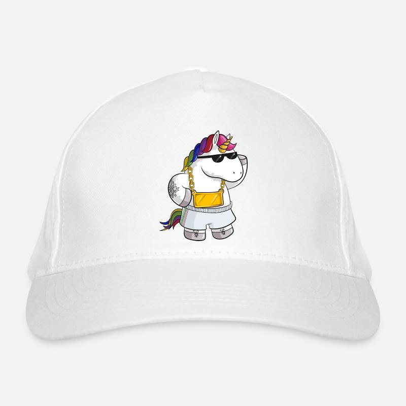 Unique cartoon unicorn Organic Baseball Cap