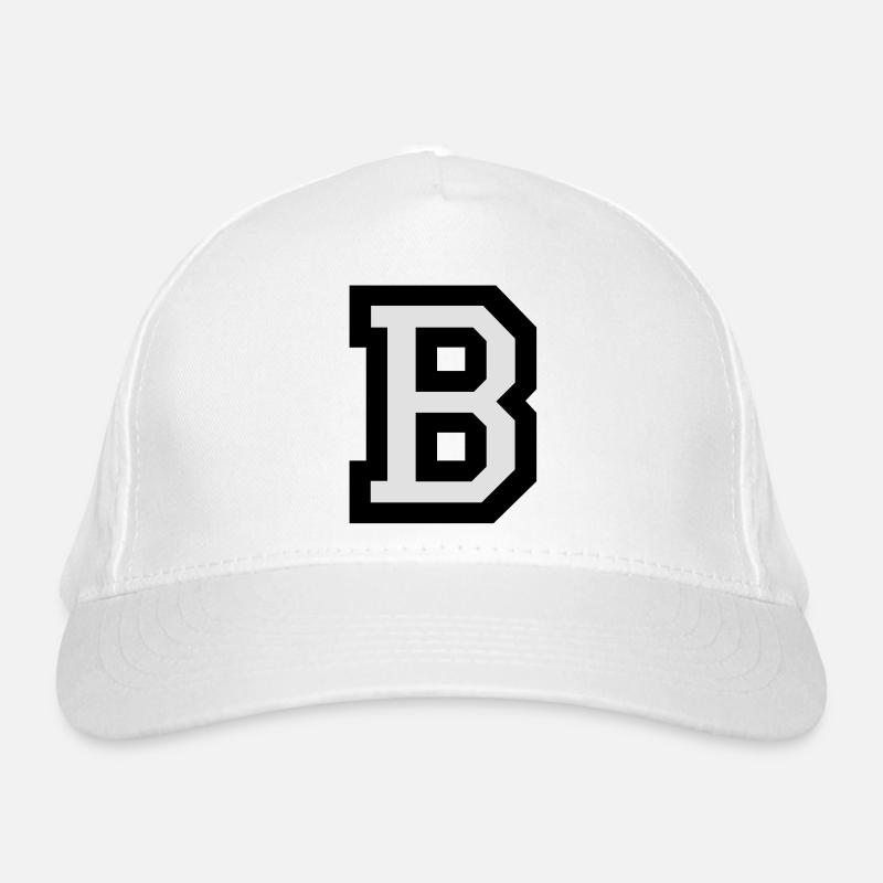 Buchstabe B Bio-Baseballkappe
