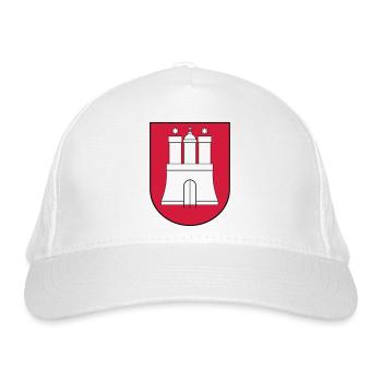 Hamburg Wappen - Bio-Baseballkappe - Weiß - Vorne